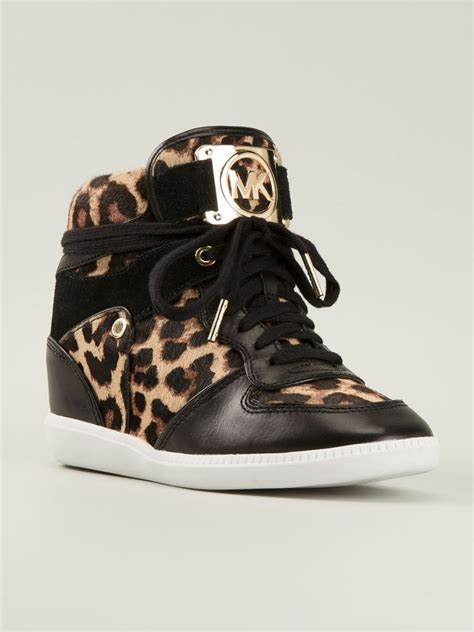 michael kors hamilton leopard print|Michael Kors leopard print sneakers.